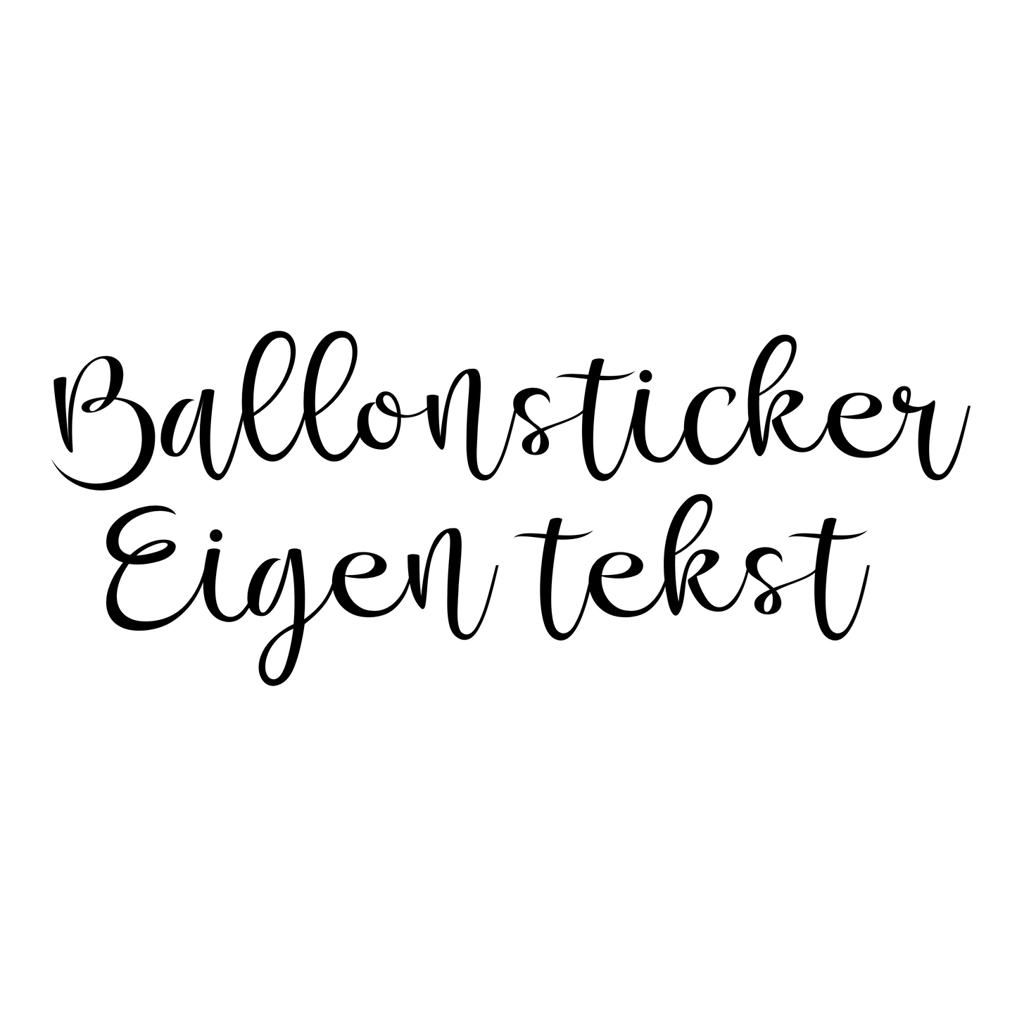 Ballonsticker Eigen Tekst
