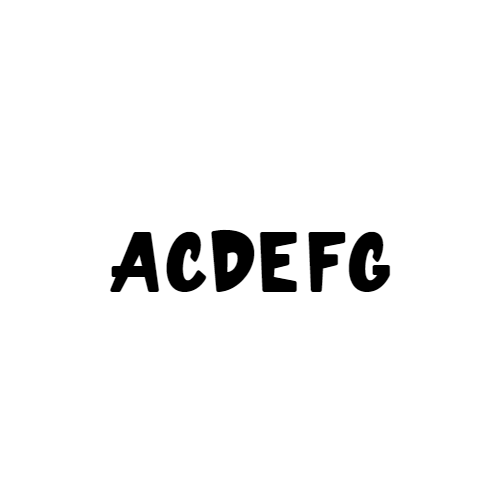 Naamsticker Lettertype Abel