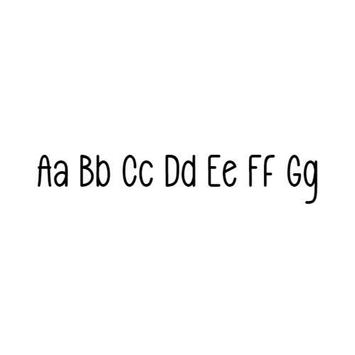 Naamsticker Lettertype Daan