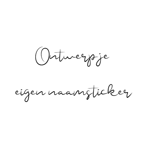 Naamsticker Lettertype Esmee