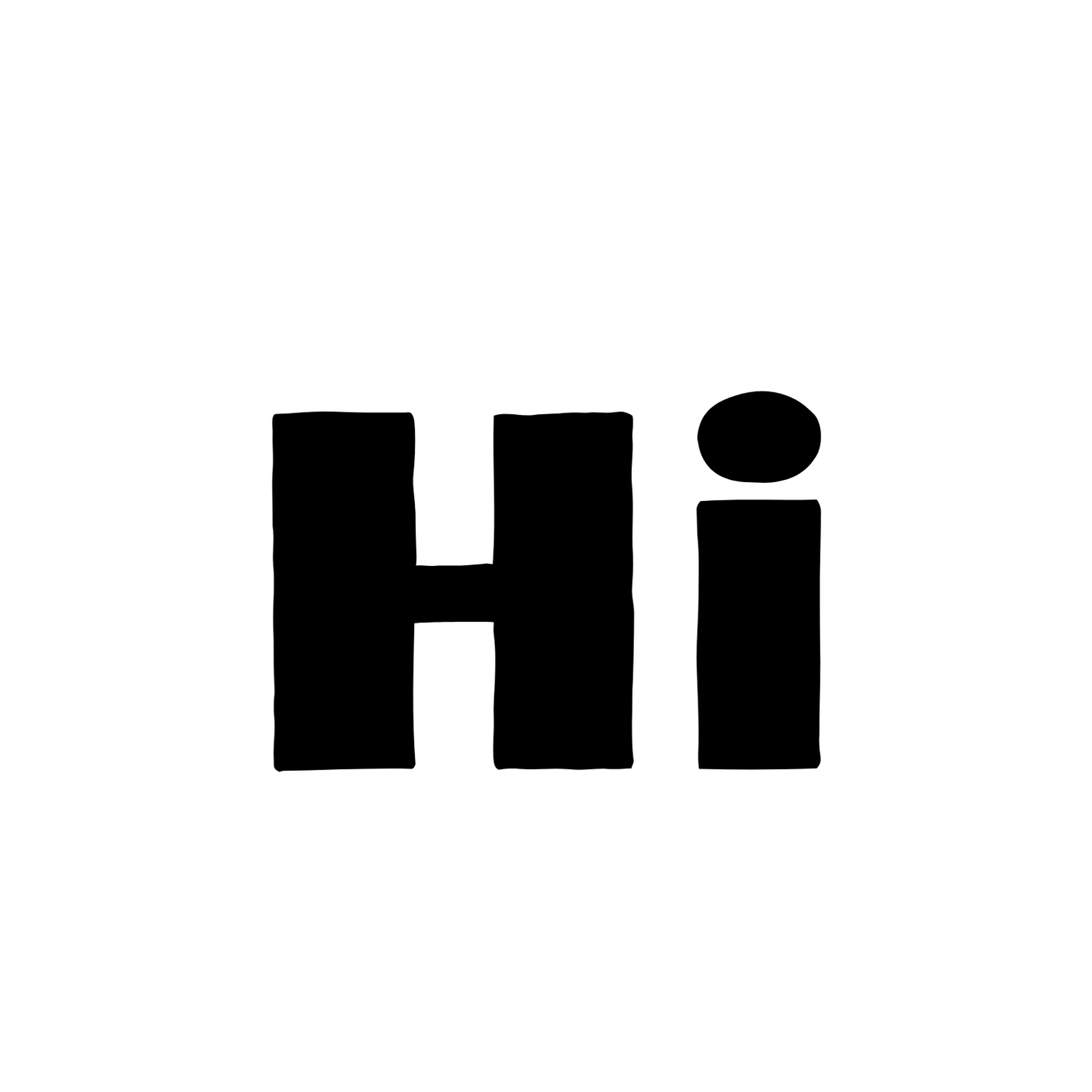 Strijksticker Hi stoer