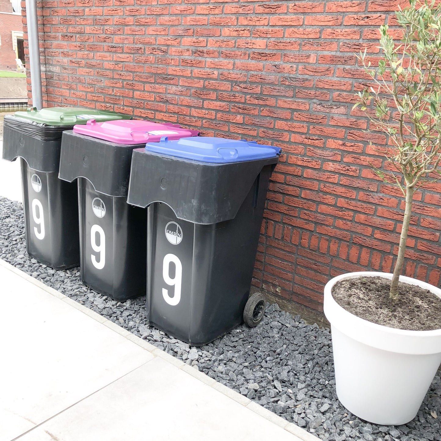 Klikosticker met huisnummer