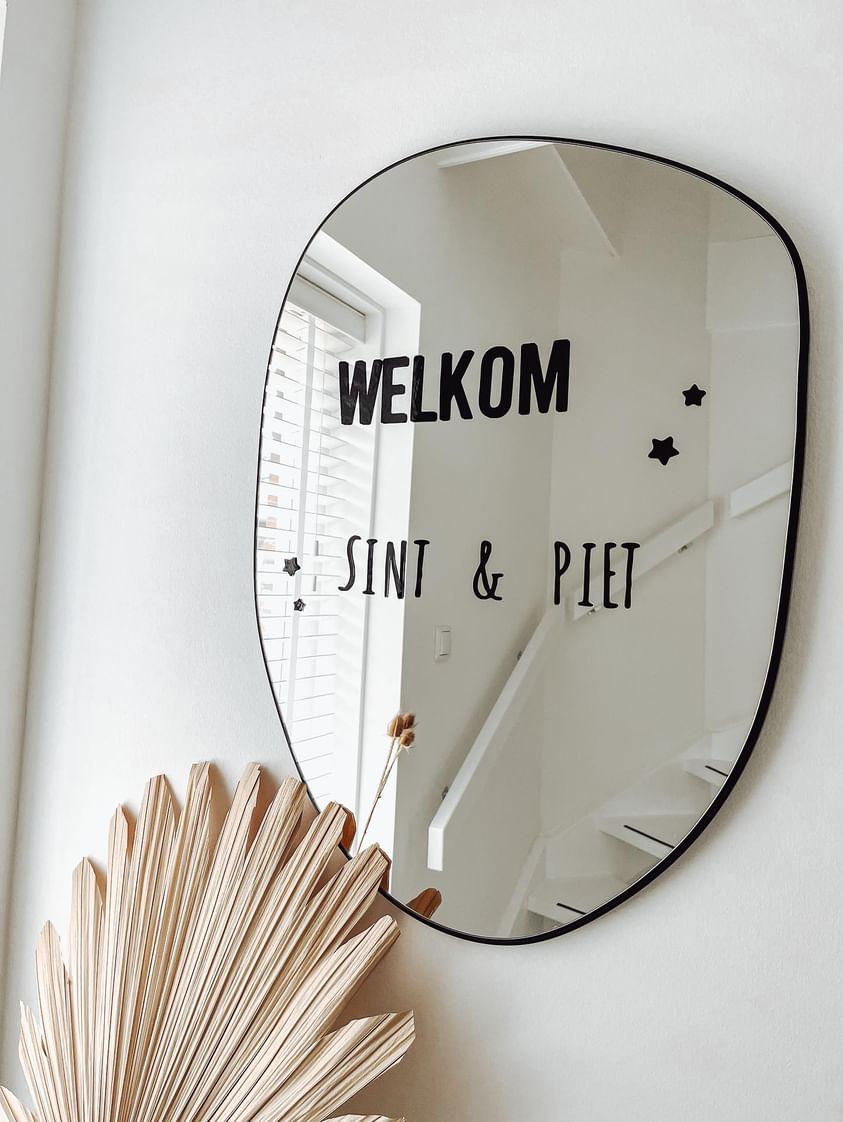 Raamsticker Welkom Sint en Piet
