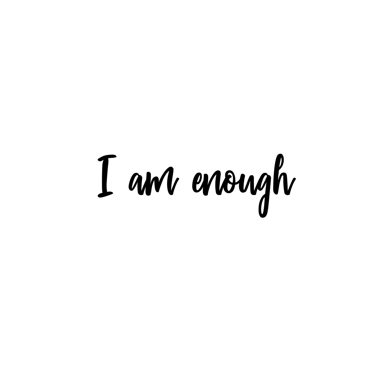 Strijksticker I am enough