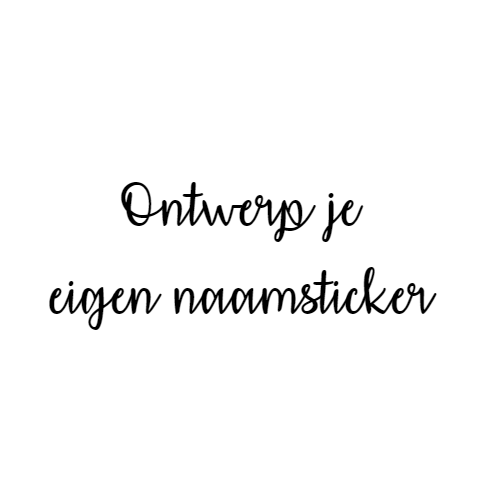 Naamsticker Lettertype Luna