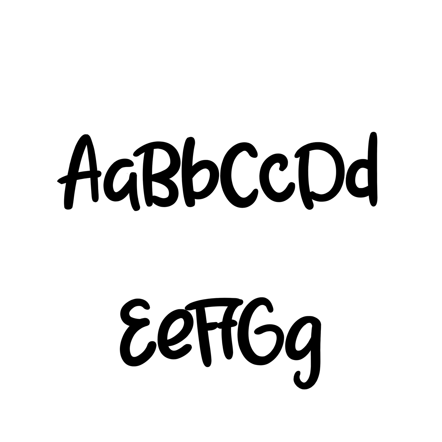 Naamsticker Lettertype Moos