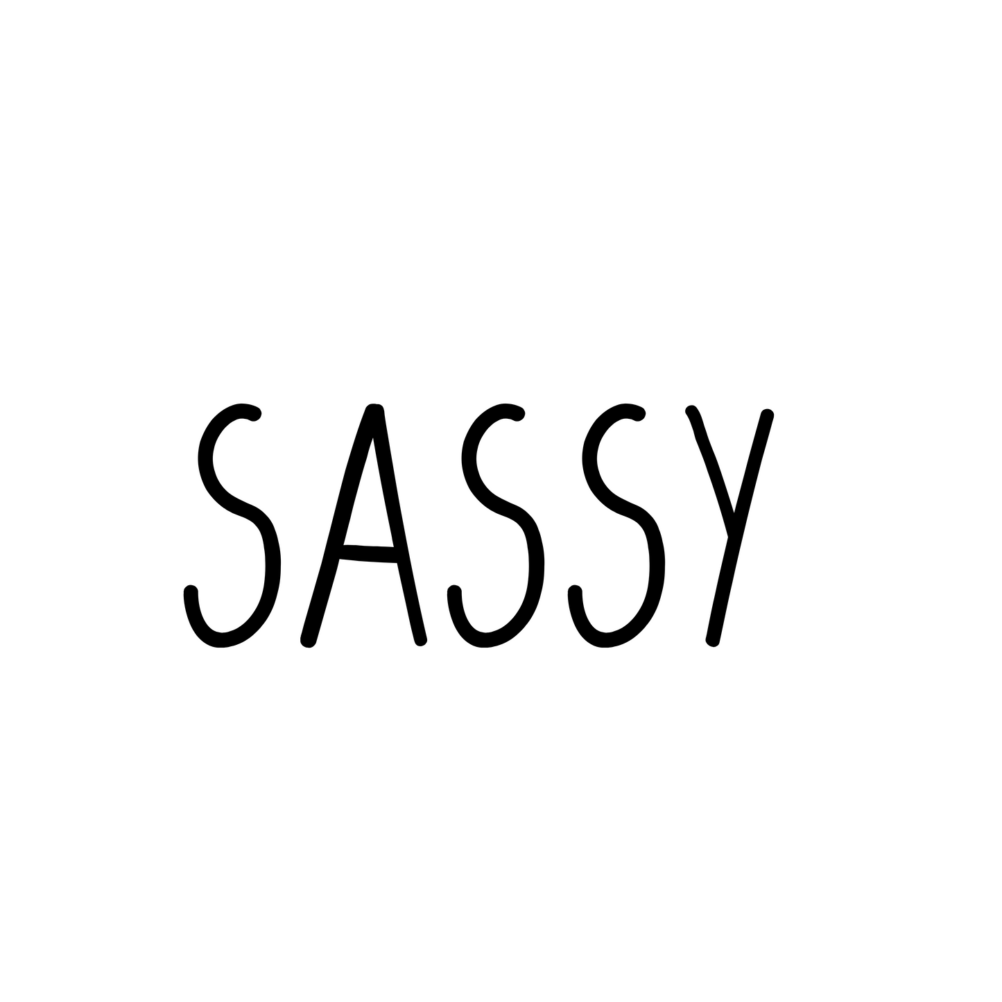 Strijksticker Sassy