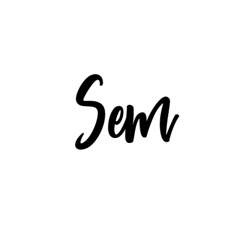 Naamsticker Lettertype Sem