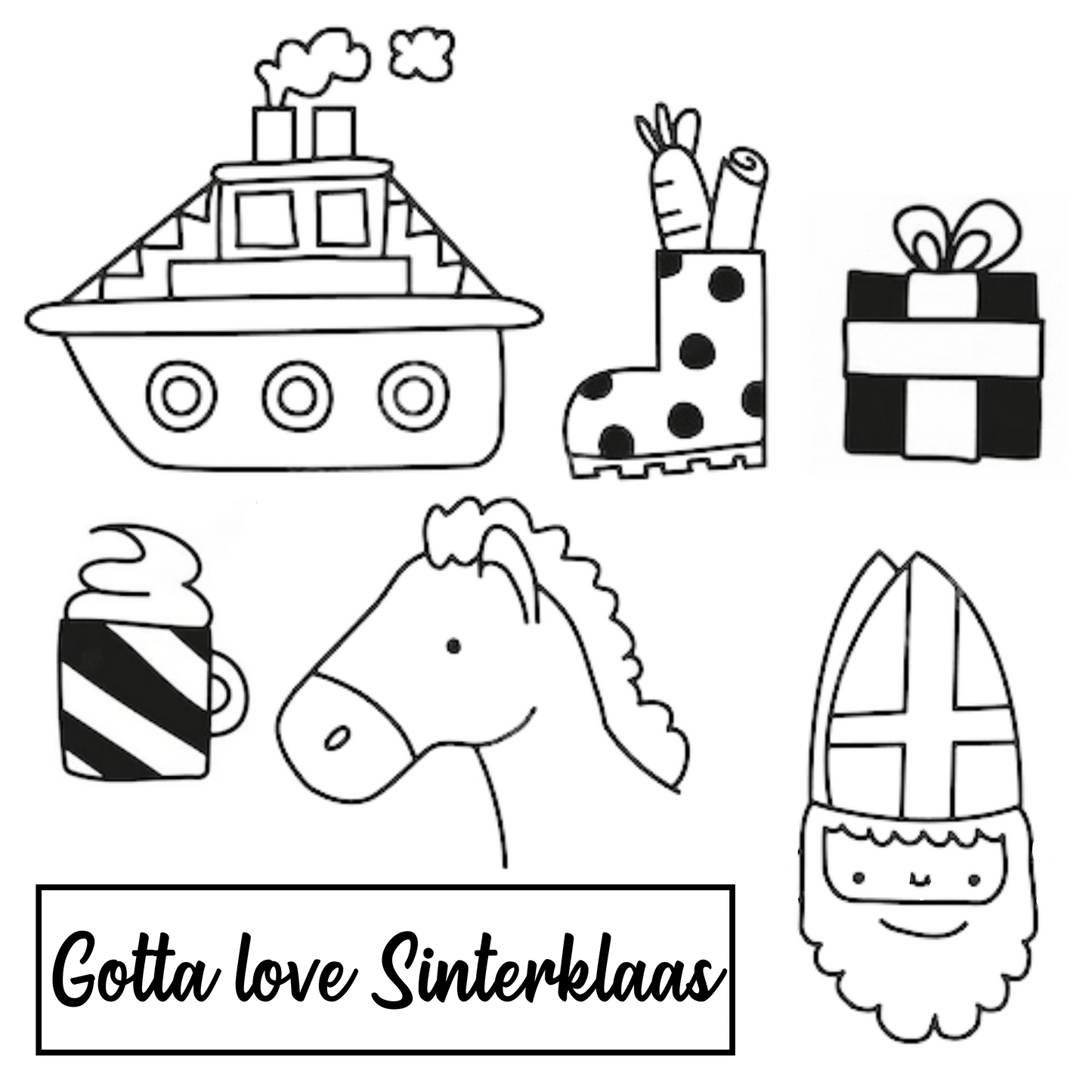 Gotta Love Sinterklaas DIY Stickers