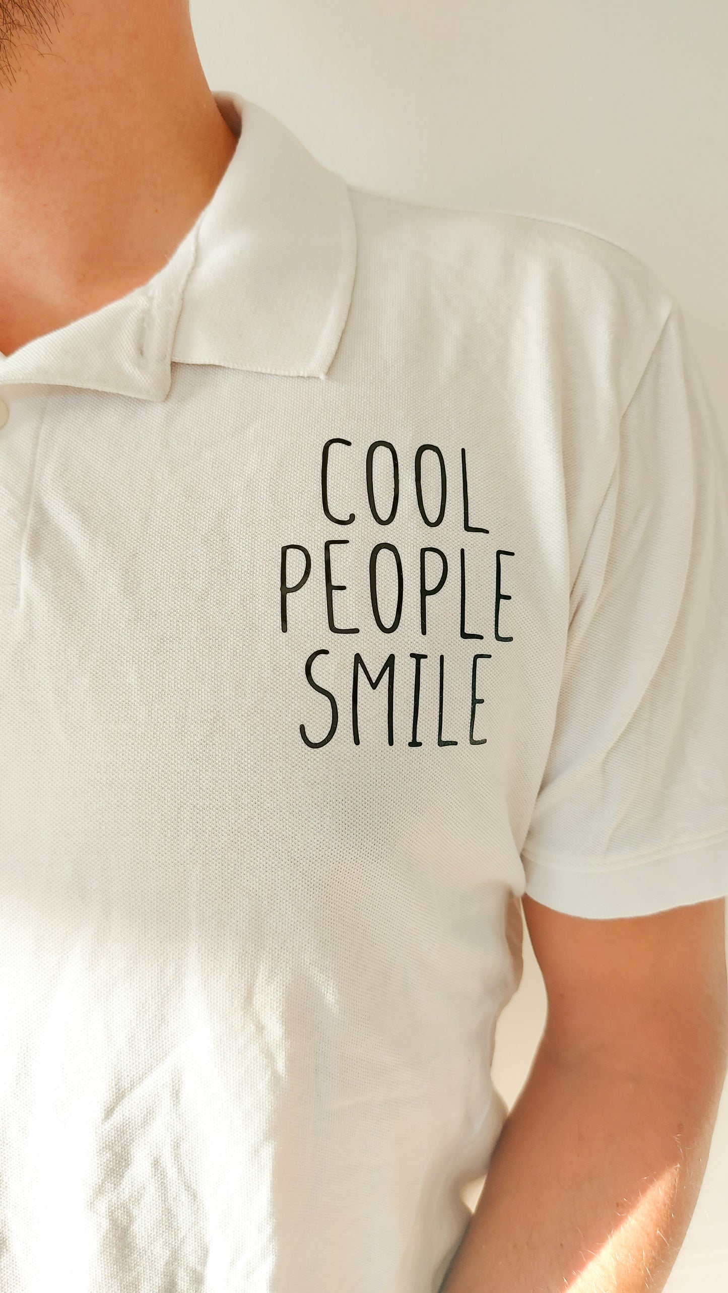 Strijksticker Cool People Smile