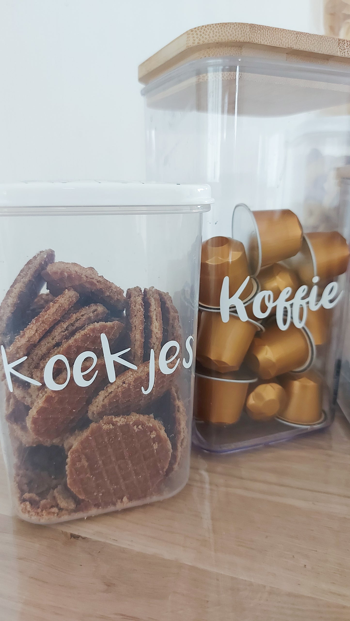 Voorraad stickers Koffie