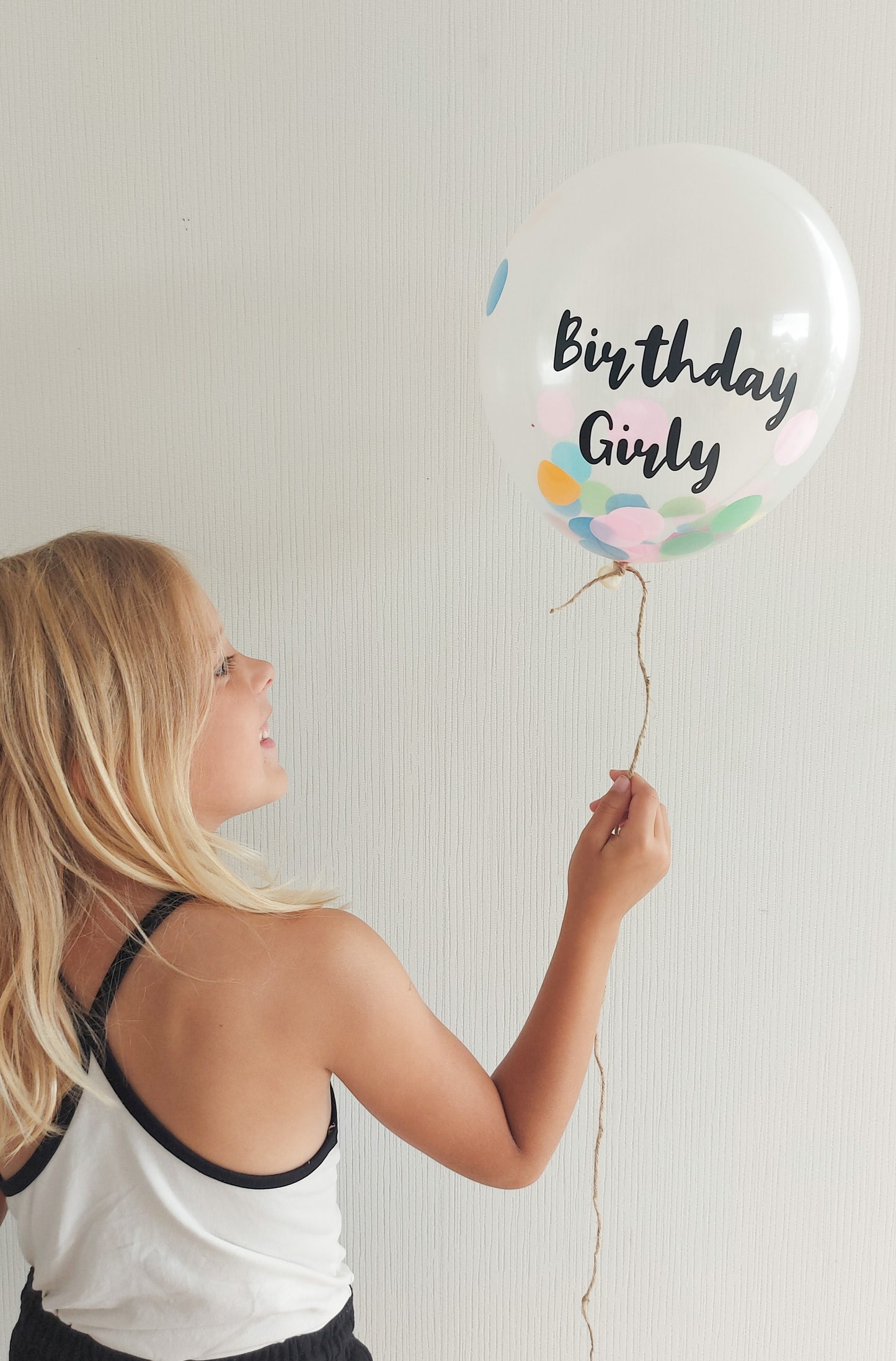 Ballonsticker Birthday Girly