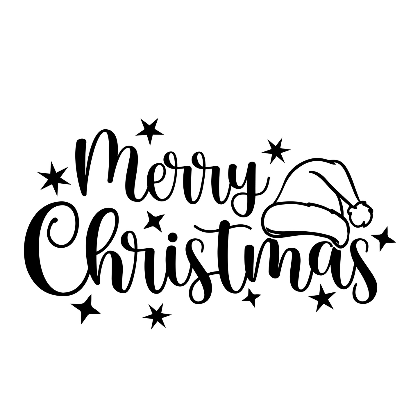 Strijksticker | Merry Christmas
