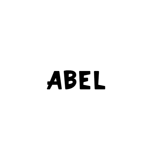 Naamsticker Lettertype Abel