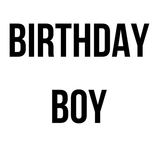 Ballonsticker Birthday Boy