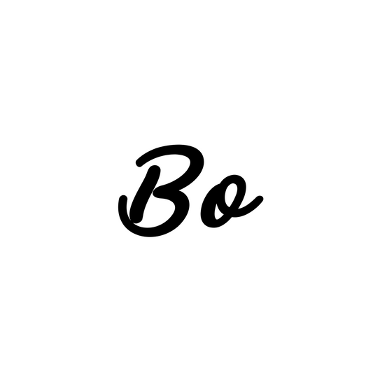 Naamsticker Lettertype Bo