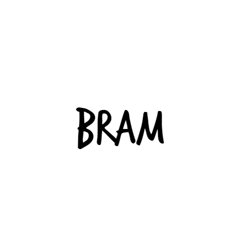 Naamsticker Lettertype Bram