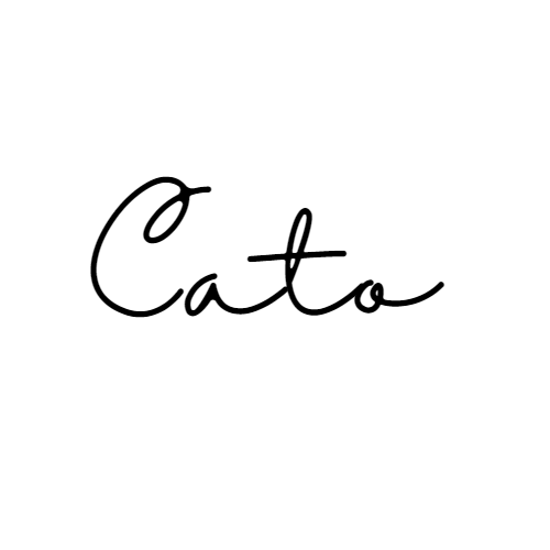 Naamsticker Lettertype Cato