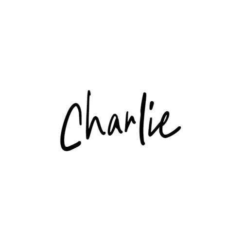Naamsticker Lettertype Charlie