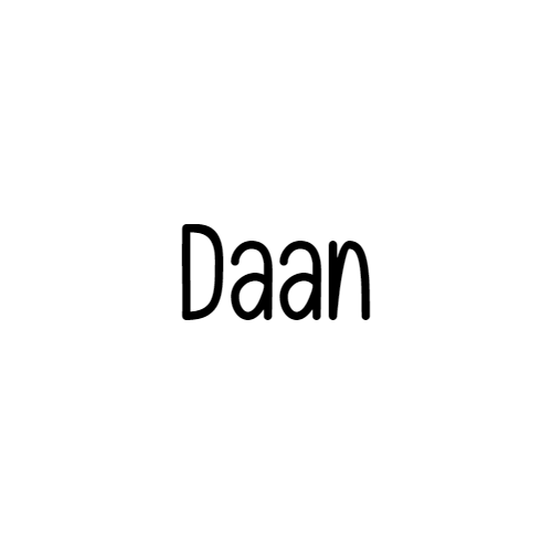 Lettertype Daan