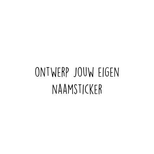 Naamsticker Lettertype Dane
