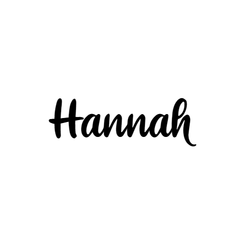 Naamsticker Lettertype Hannah