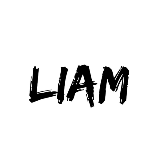 Naamsticker Lettertype Liam