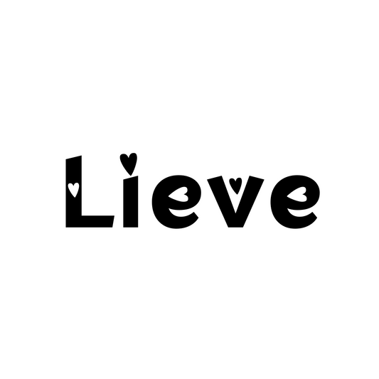 Naam-strijksticker Lieve