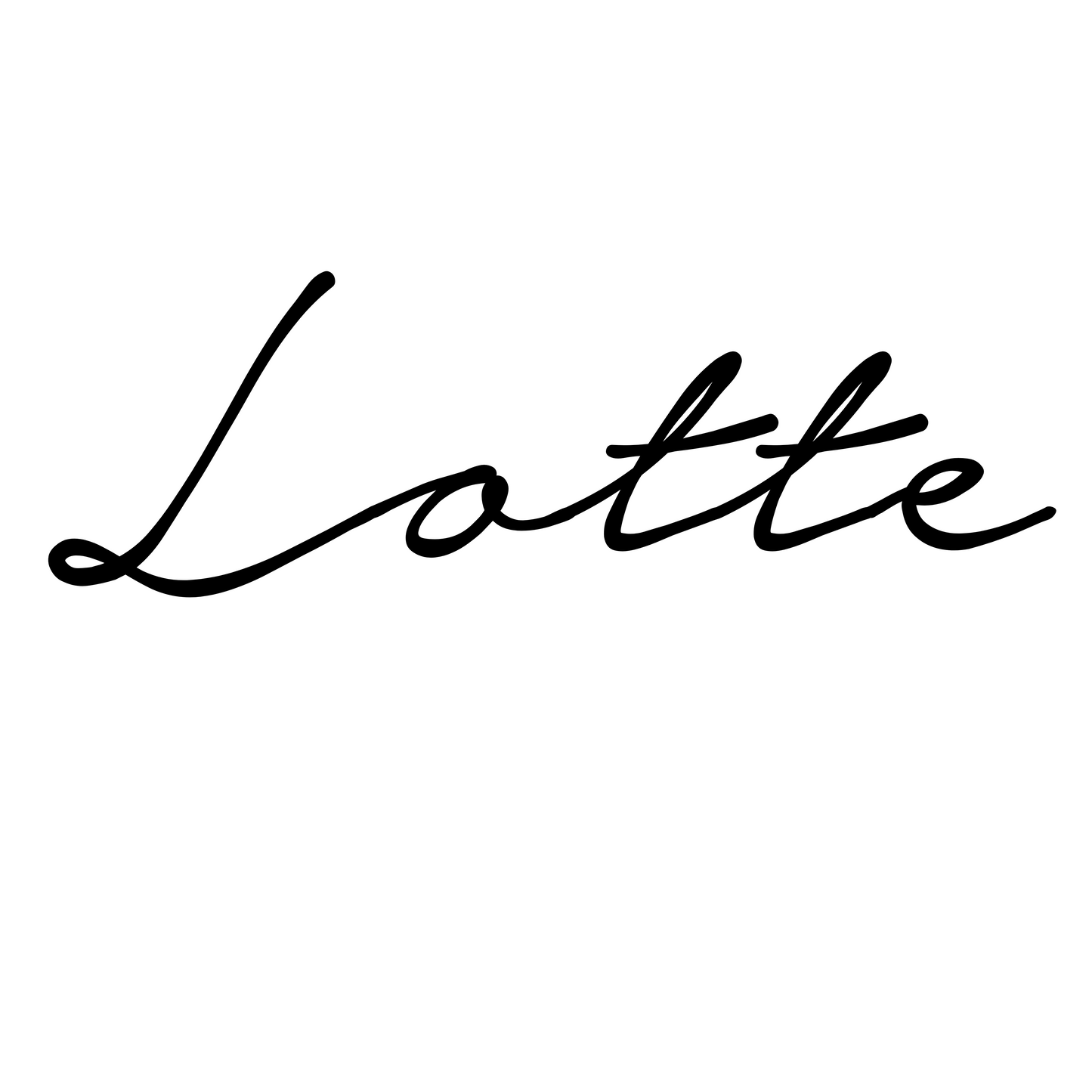 Naamsticker Lettertype Lotte