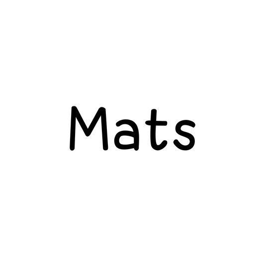 Naamsticker Lettertype Mats