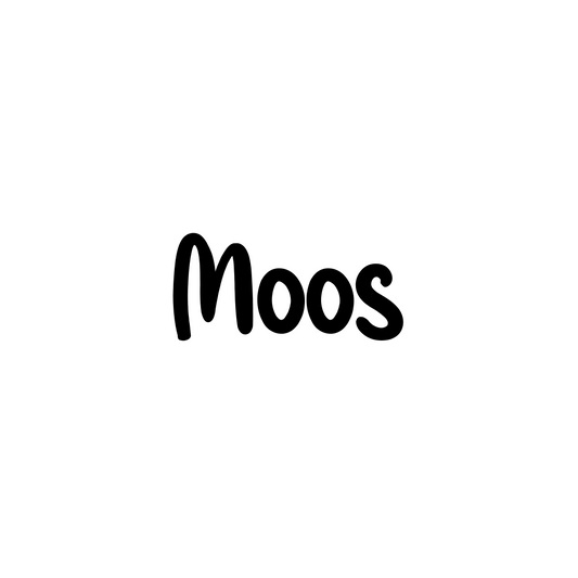 Naamsticker Lettertype Moos