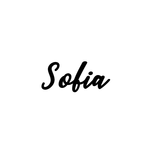 Naamsticker Lettertype Sofia