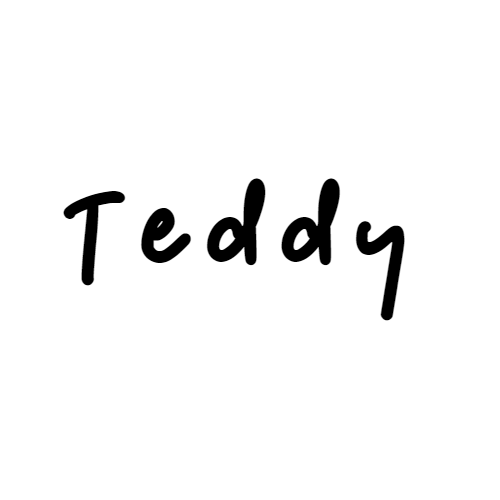 Naamsticker Lettertype Teddy