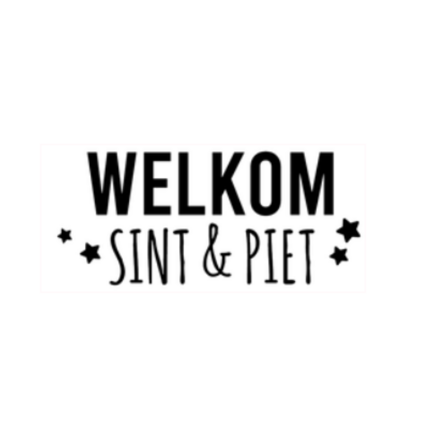Raamsticker Welkom Sint en Piet