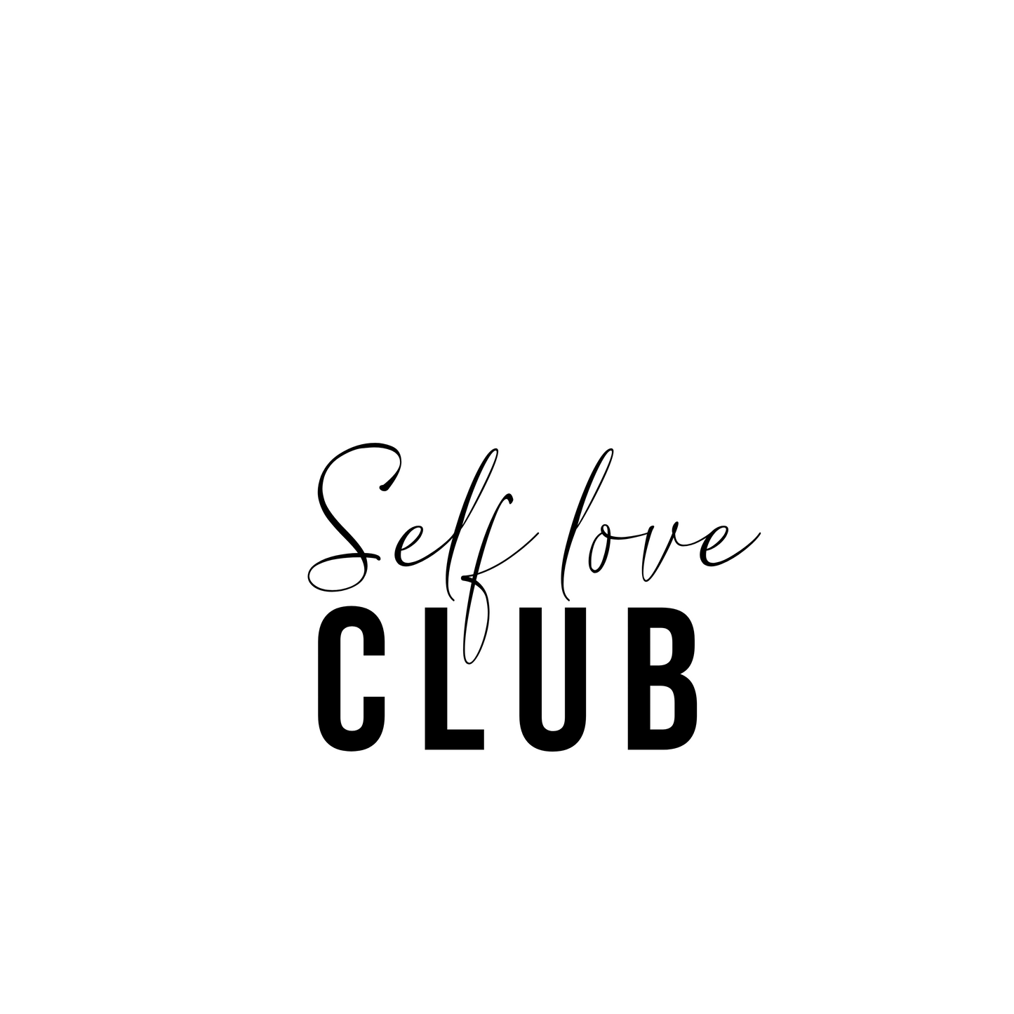 Strijksticker Self Love Club