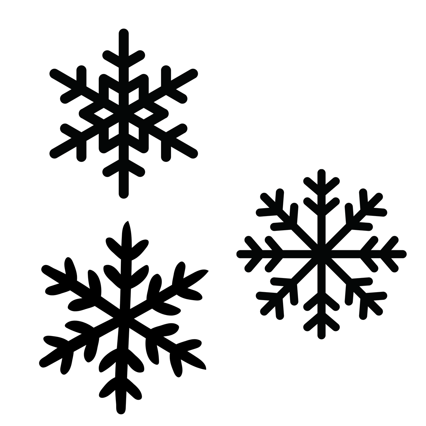 Raamsticker | Sneeuwvlokken 12 stuks