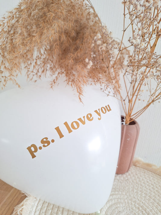 Ballonsticker | P.S I love you